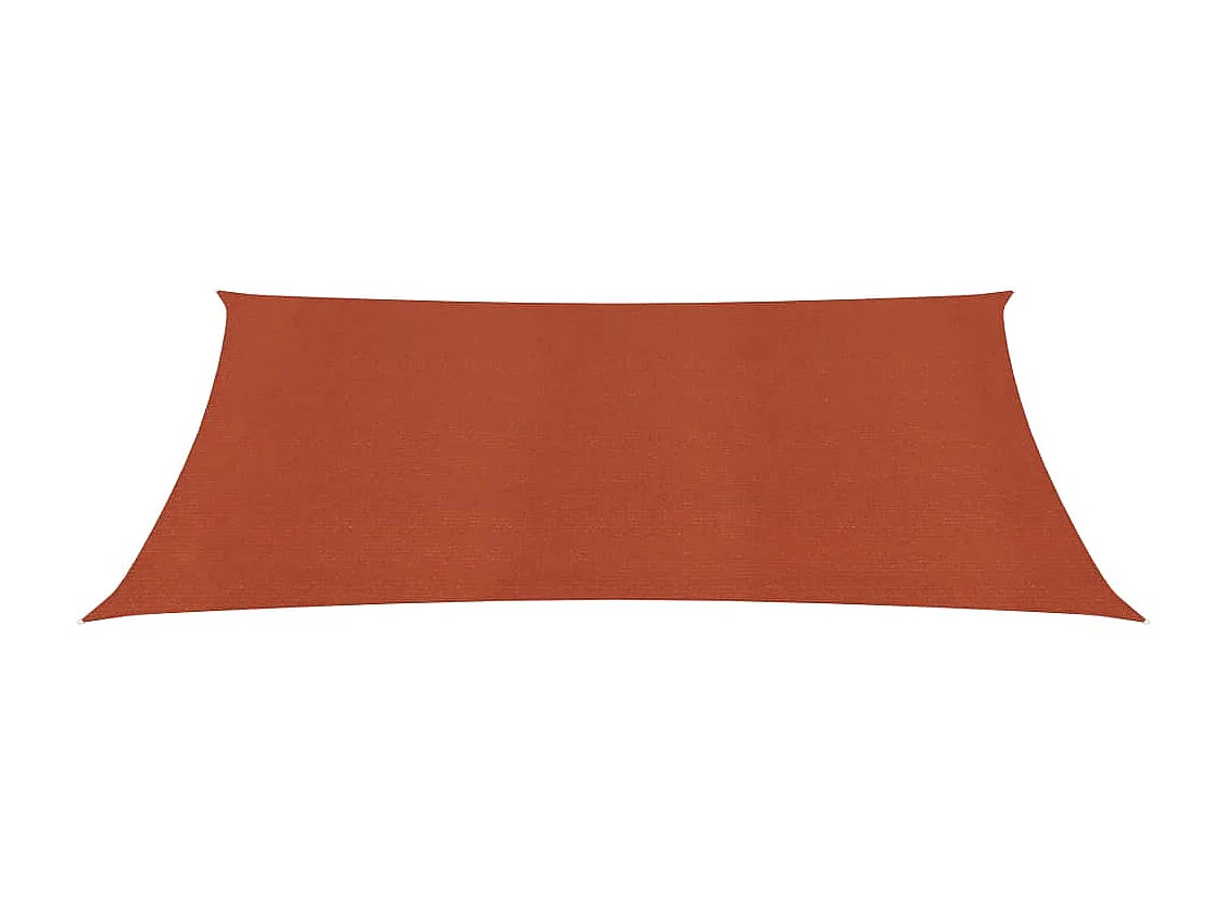 Voile d'ombrage 160 g/m² Terre cuite 3x5 m PEHD FR67687