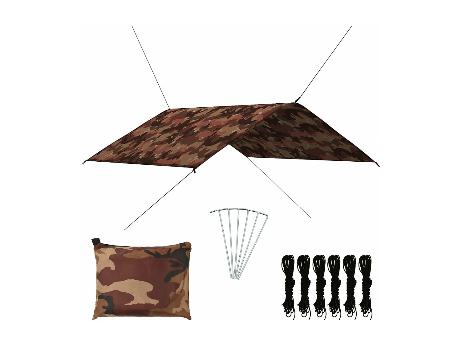 Lona de exterior camuflaje 4x4 m ES152748