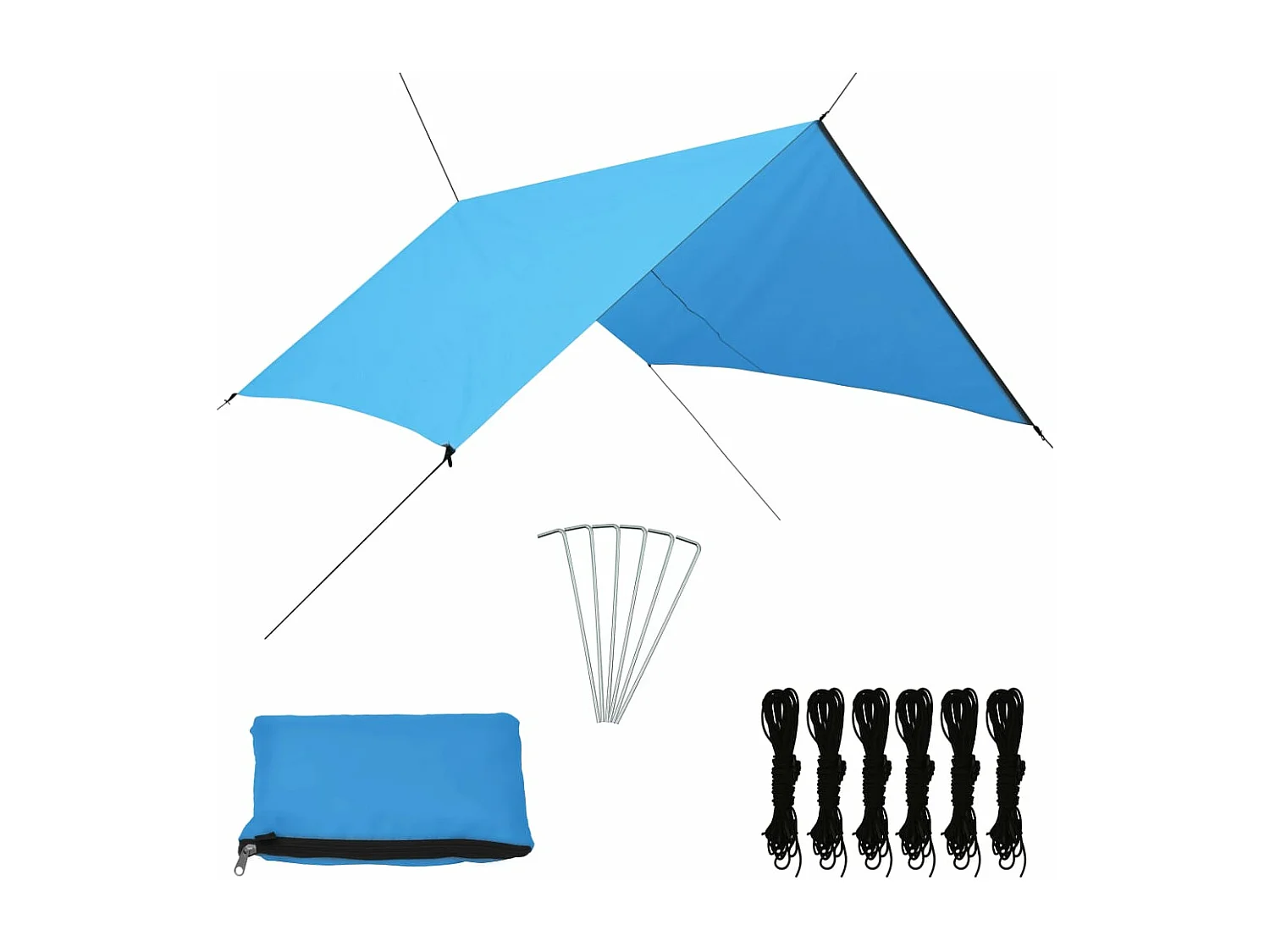 Lona de exterior 3x2,85 m azul PT192233