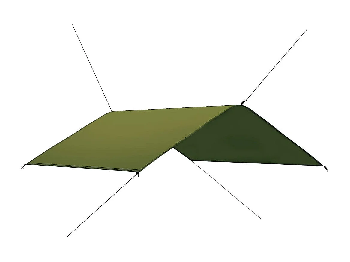 Lona de exterior verde 4x4 m ES866309
