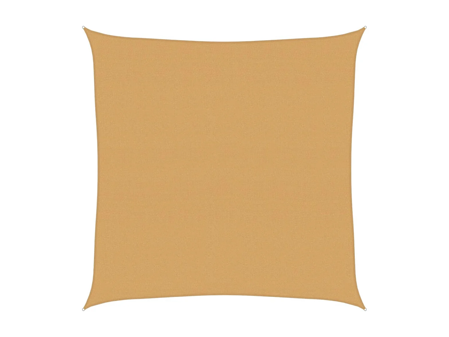 Voile d'ombrage 160 g/m² carré sable 7x7 m PEHD FR67809