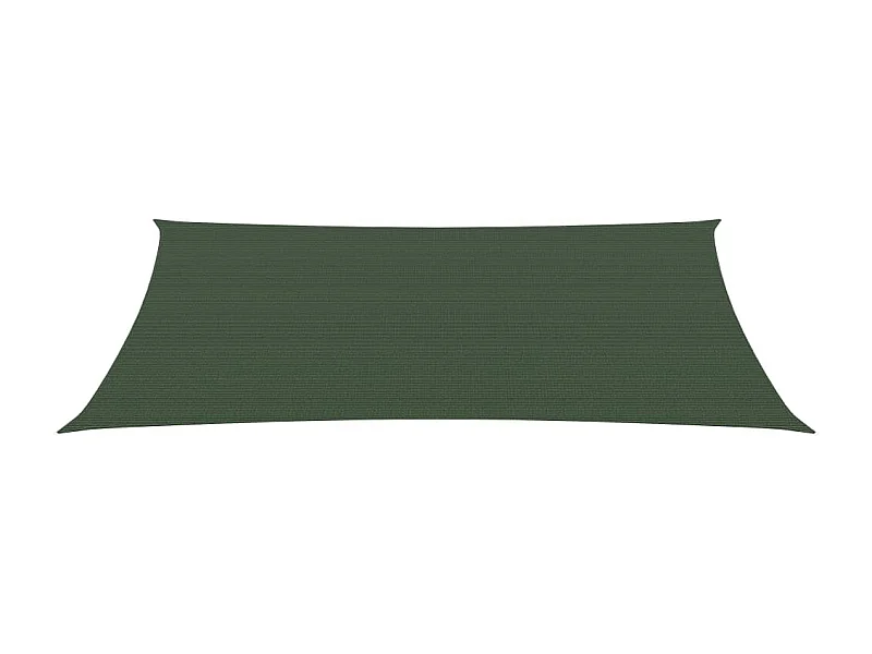 Toldo de vela HDPE verde oscuro 160 g/m² 2,5x5 m ES336350