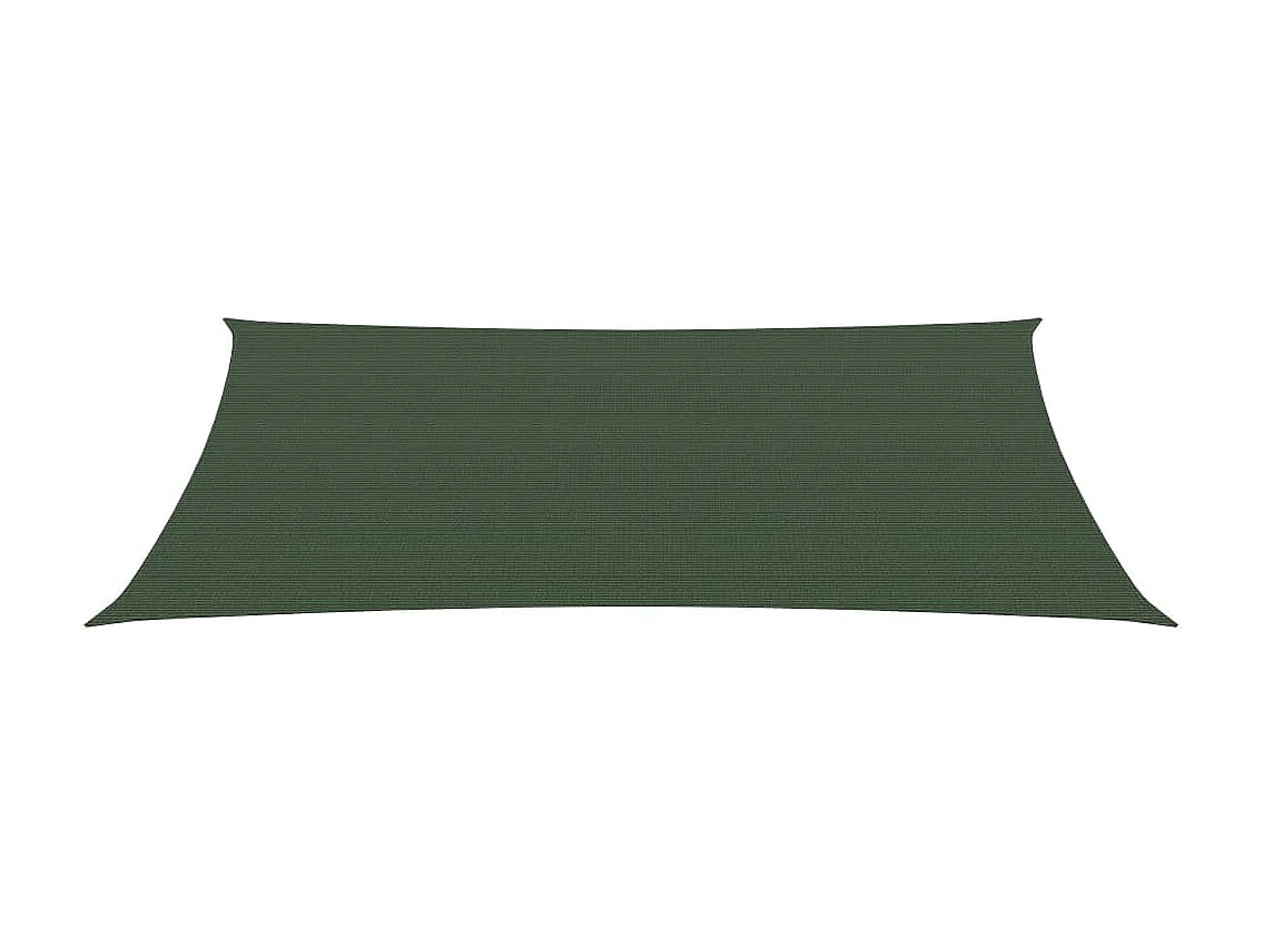 Para-sol estilo vela 160 g/m² 2,5x5 m PEAD verde-escuro PT570965