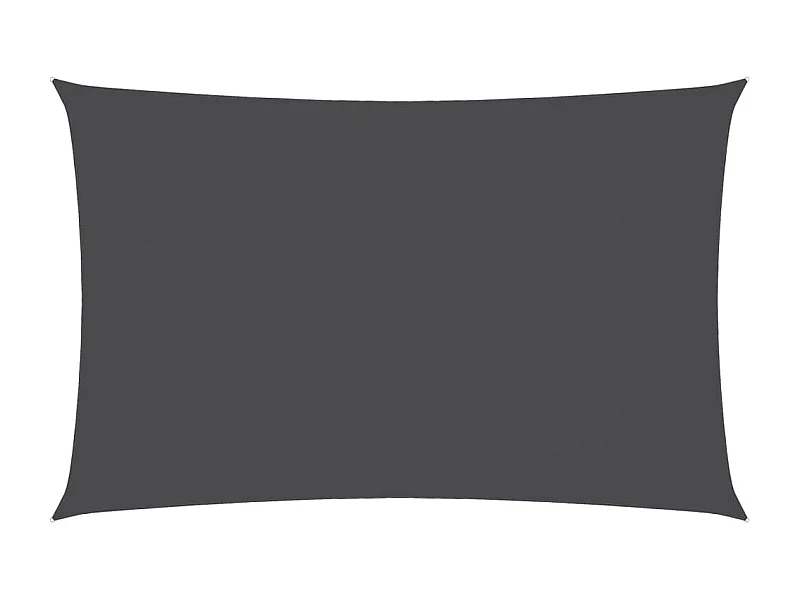 Para-sol estilo vela tecido oxford retangular 2,5x5 m antracite PT182309