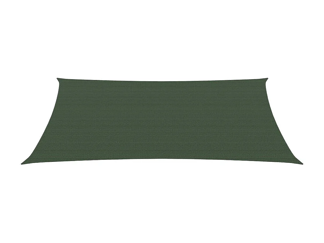 Toldo de vela HDPE verde oscuro 160 g/m² 5x6 m ES538284