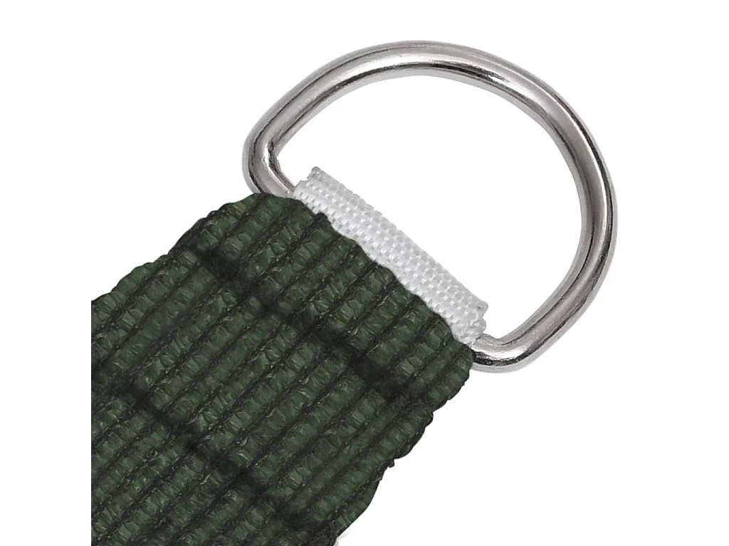 Toldo de vela HDPE verde oscuro 160 g/m² 5x6 m ES538284