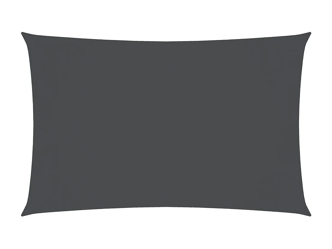 Voile d'ombrage tissu oxford rectangulaire 3,5x5 m anthracite FR55321
