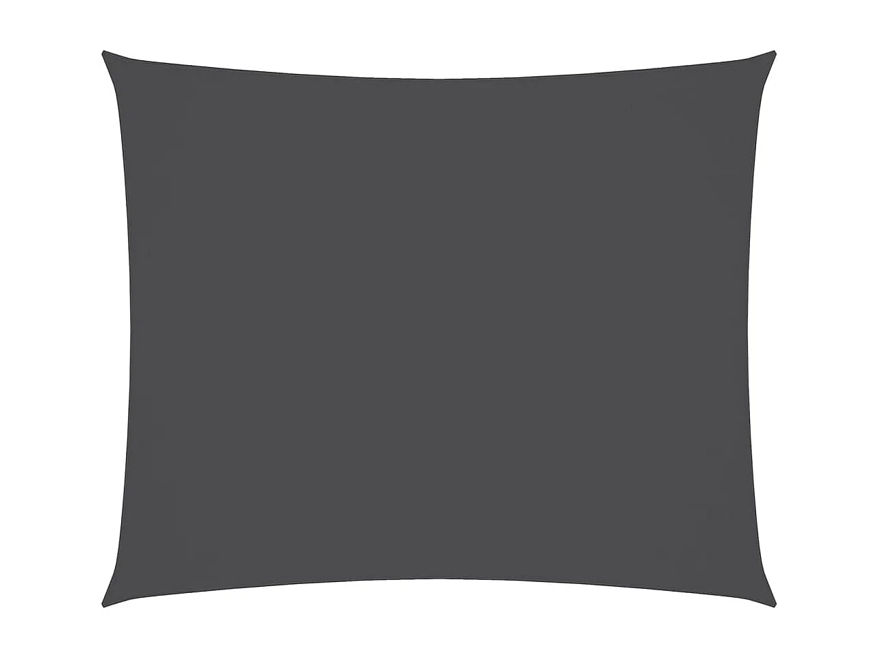 Voile d'ombrage tissu oxford rectangulaire 4x5 m anthracite FR76716