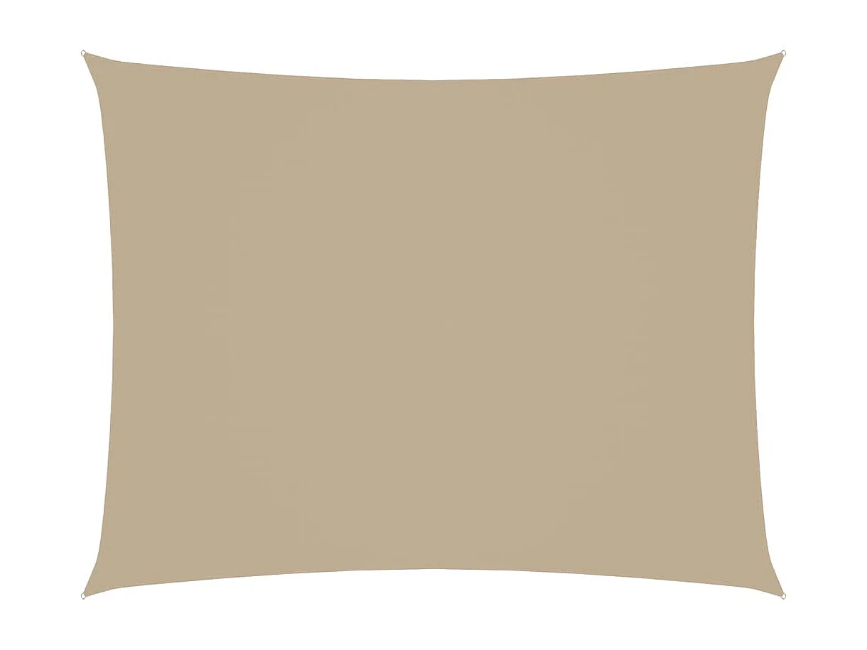 Zonnescherm rechthoekig 3,5x4,5 m oxford stof beige BE722347