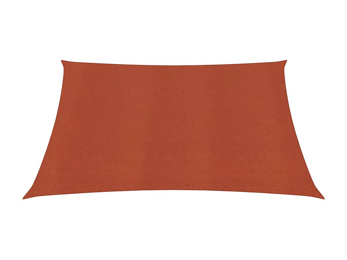 Para-sol estilo vela 160 g/m² 2x2,5 m PEAD terracota PT741683