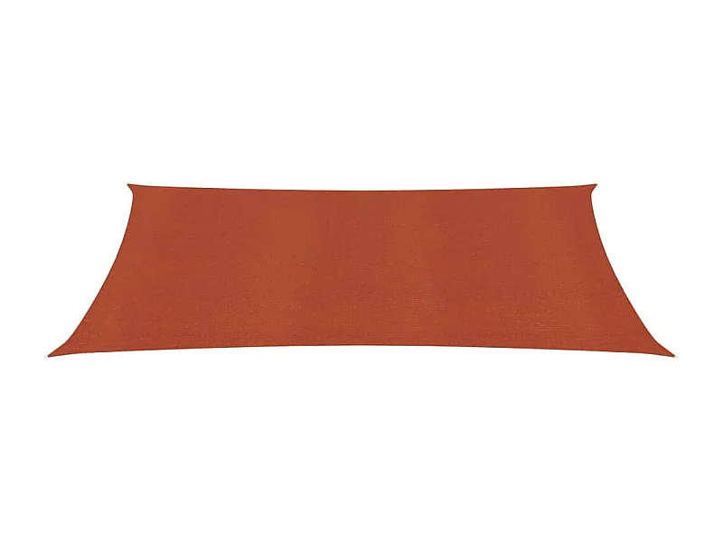 Para-sol estilo vela 160 g/m² 3x6 m PEAD terracota PT466697