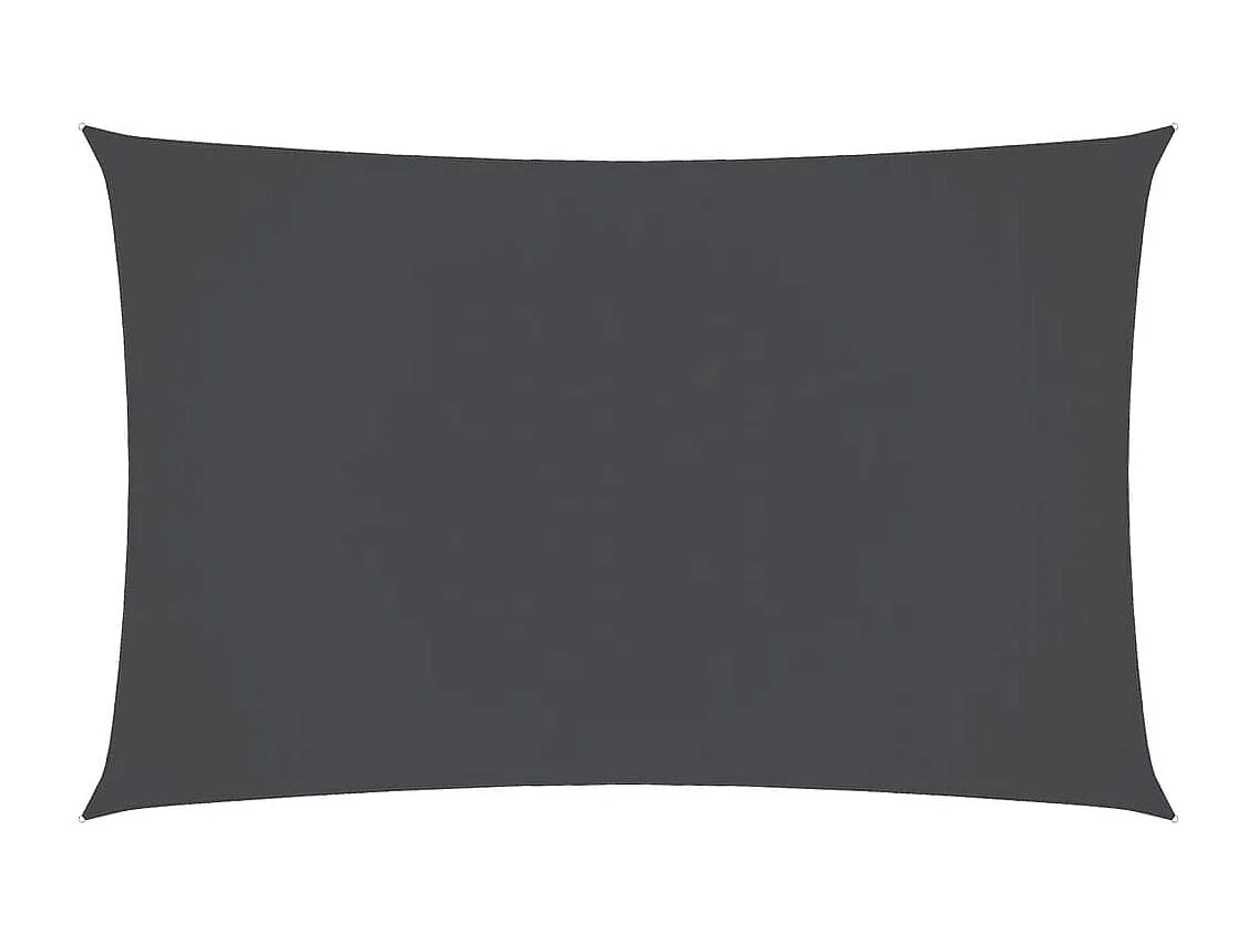 Voile d'ombrage tissu oxford rectangulaire 3x6 m anthracite FR73951