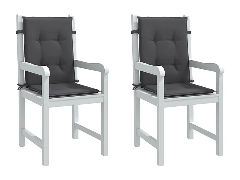 Almofadões lombares p/ cadeiras 2pcs 100x50x4cm mesclado tecido PT486728