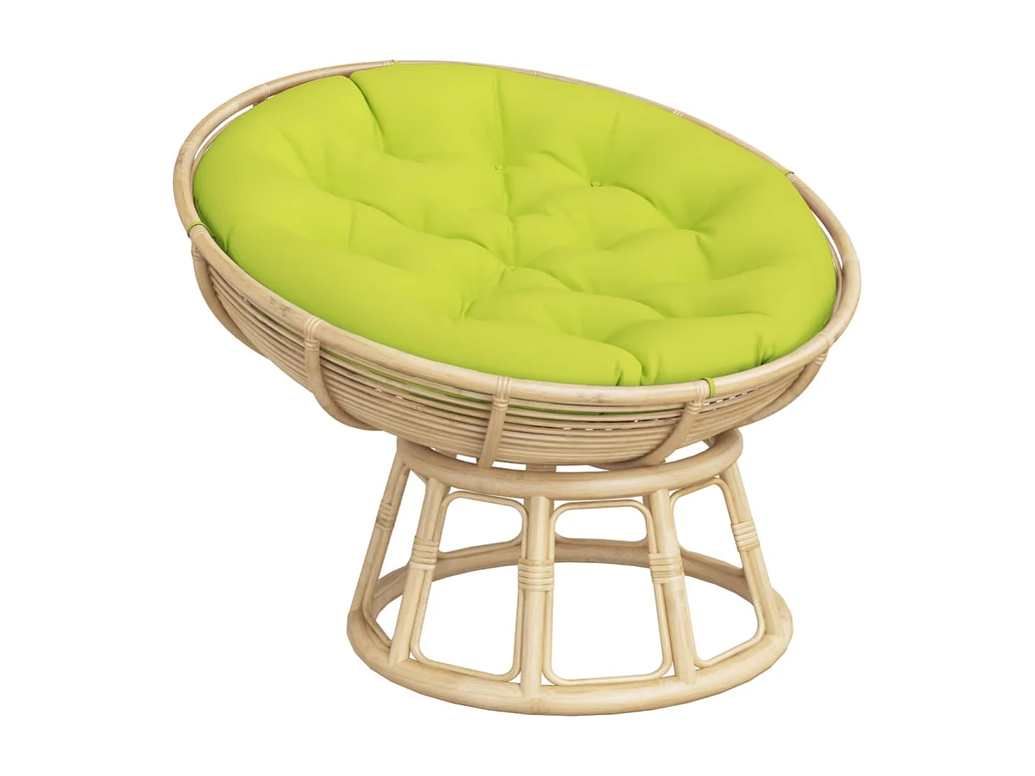 Almofadão redondo Ø 100 x11 cm tecido oxford verde brilhante PT500506