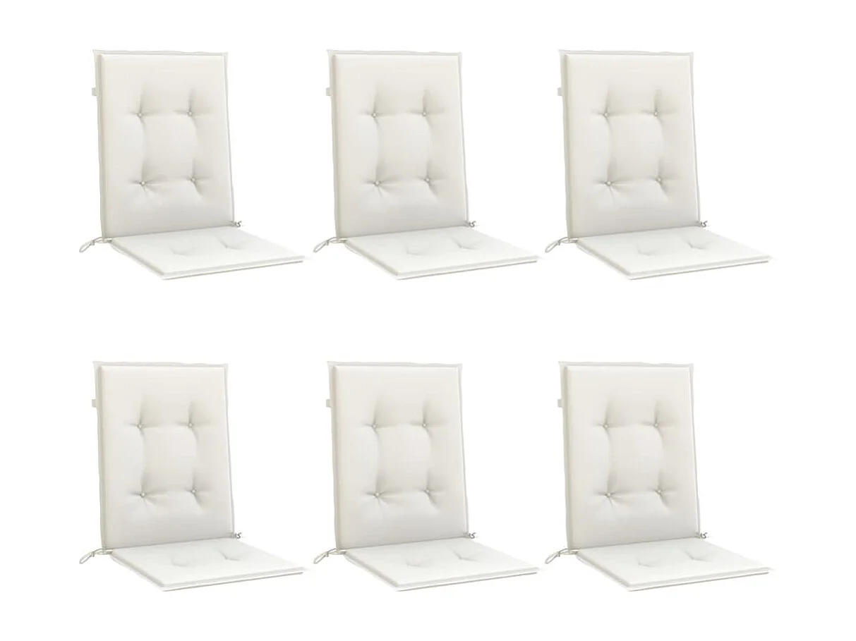 Almofadões lombares p/ cadeiras 6pcs 100x50x4cm mesclado tecido PT552071