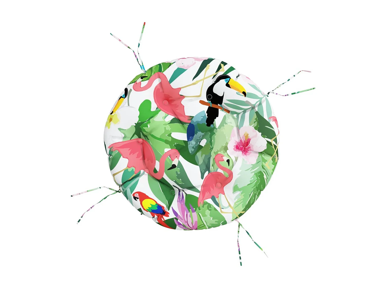 Almofadão redondo Ø 60 x11 cm tecido oxford multicor PT600413