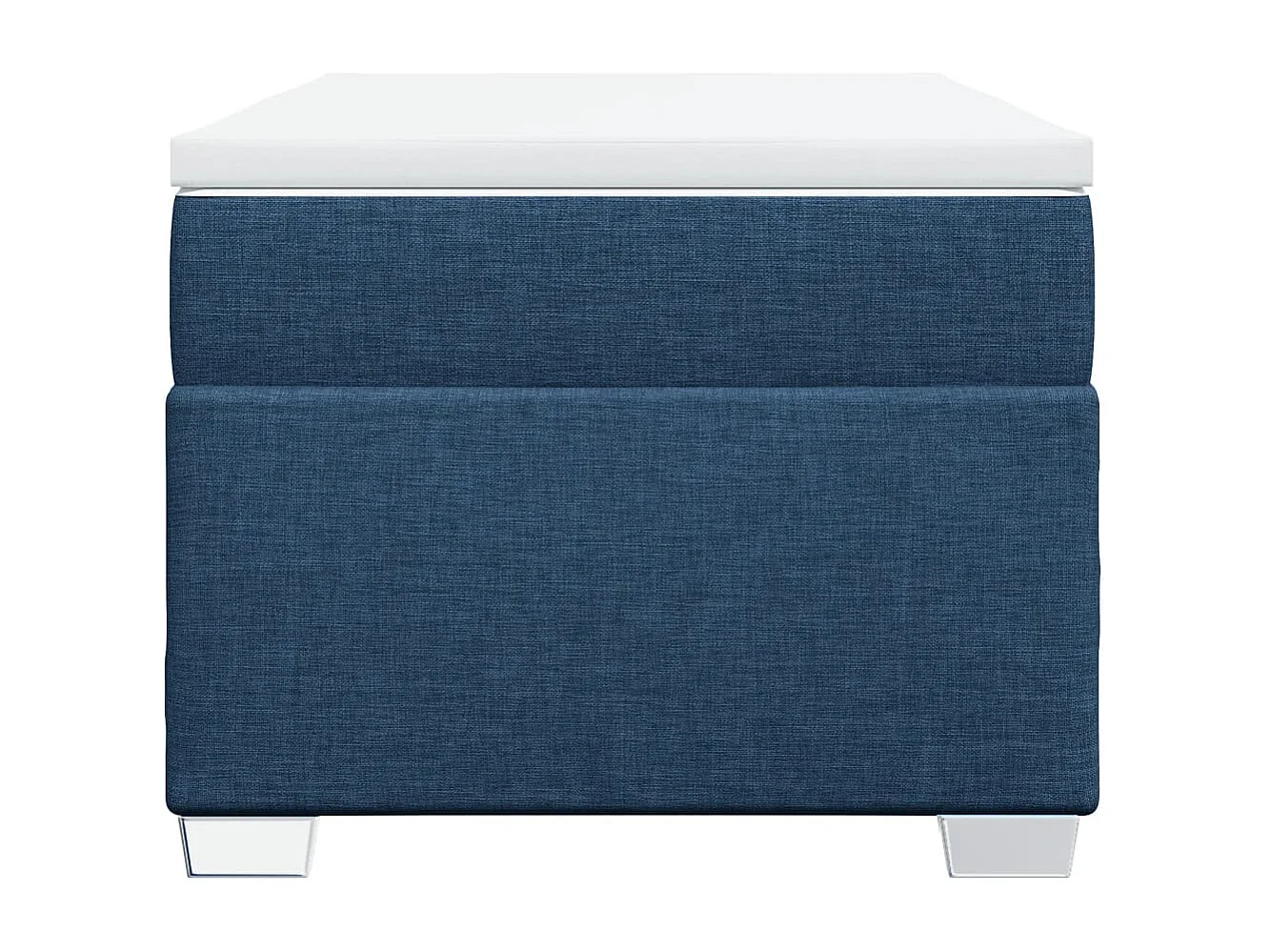 Ensemble complet boxspring + matelas Bleu 90x190 cm Tissu FR35253