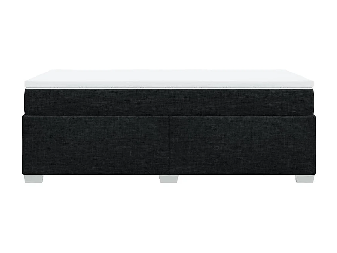 Boxspring met matras stof zwart 90x190 cm BE997266