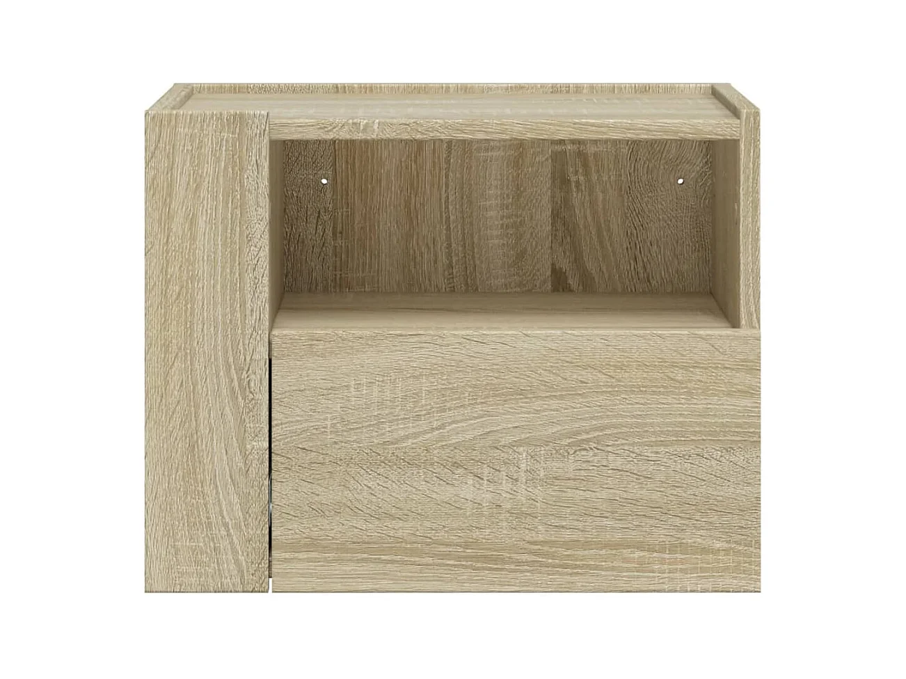 Nachtkastje wandgemonteerd 45x30x35 cm sonoma eikenkleurig BE417571