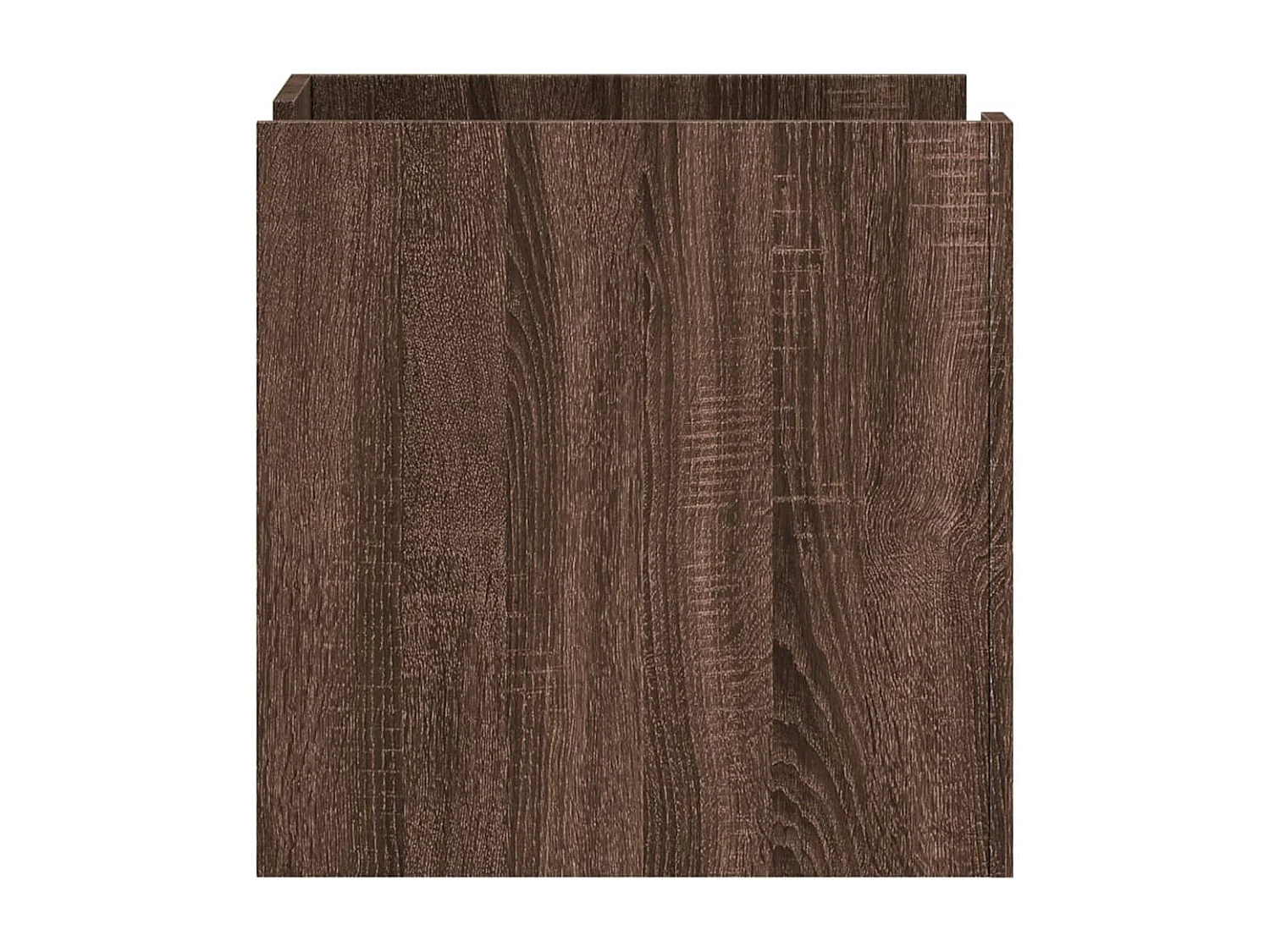 Nachtkastje 45x50x50 cm bewerkt hout bruin eikenkleurig BE246428