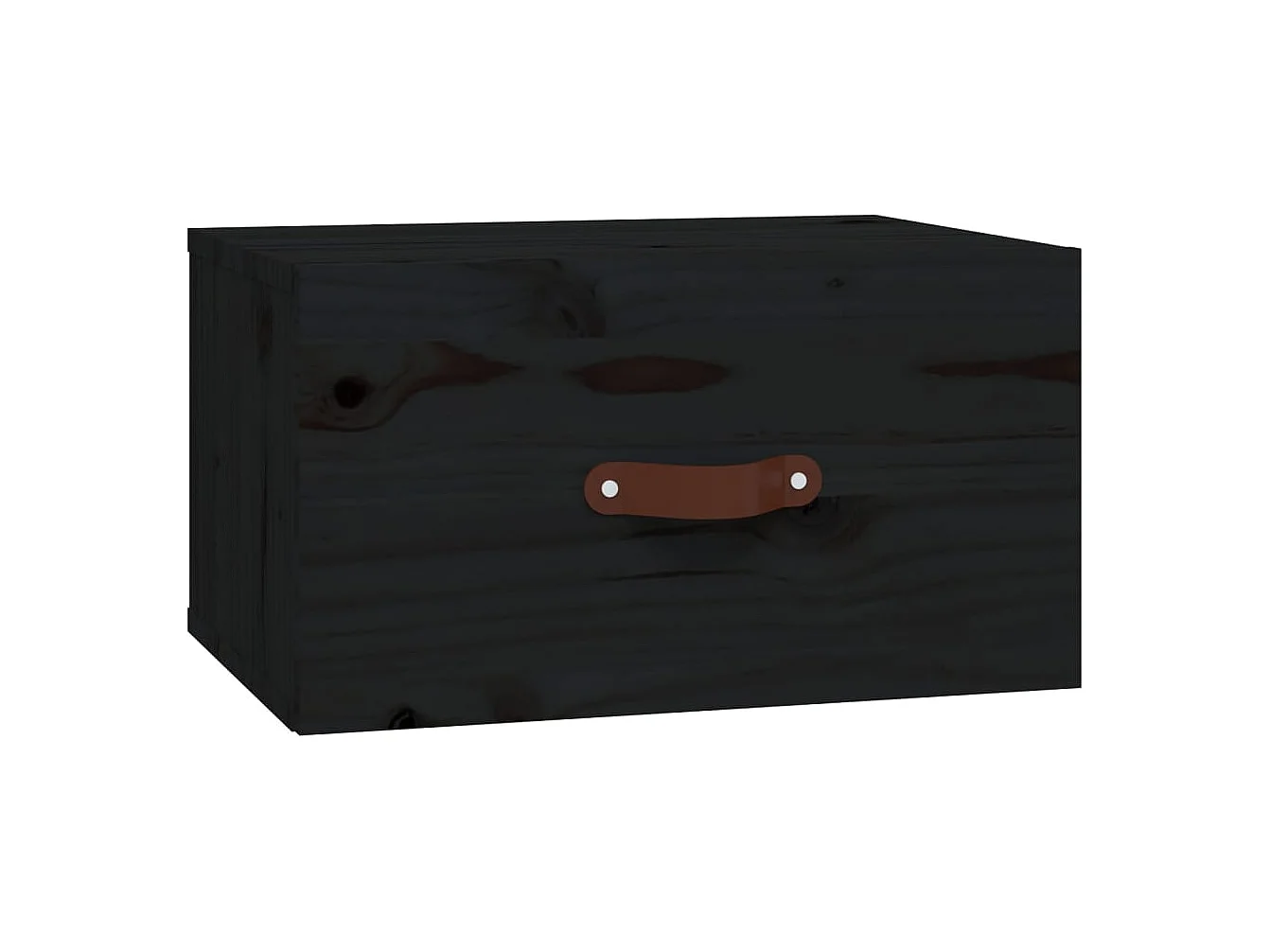 Mesas de cabeceira montagem na parede 2 pcs 40x29,5x22cm preto PT757714