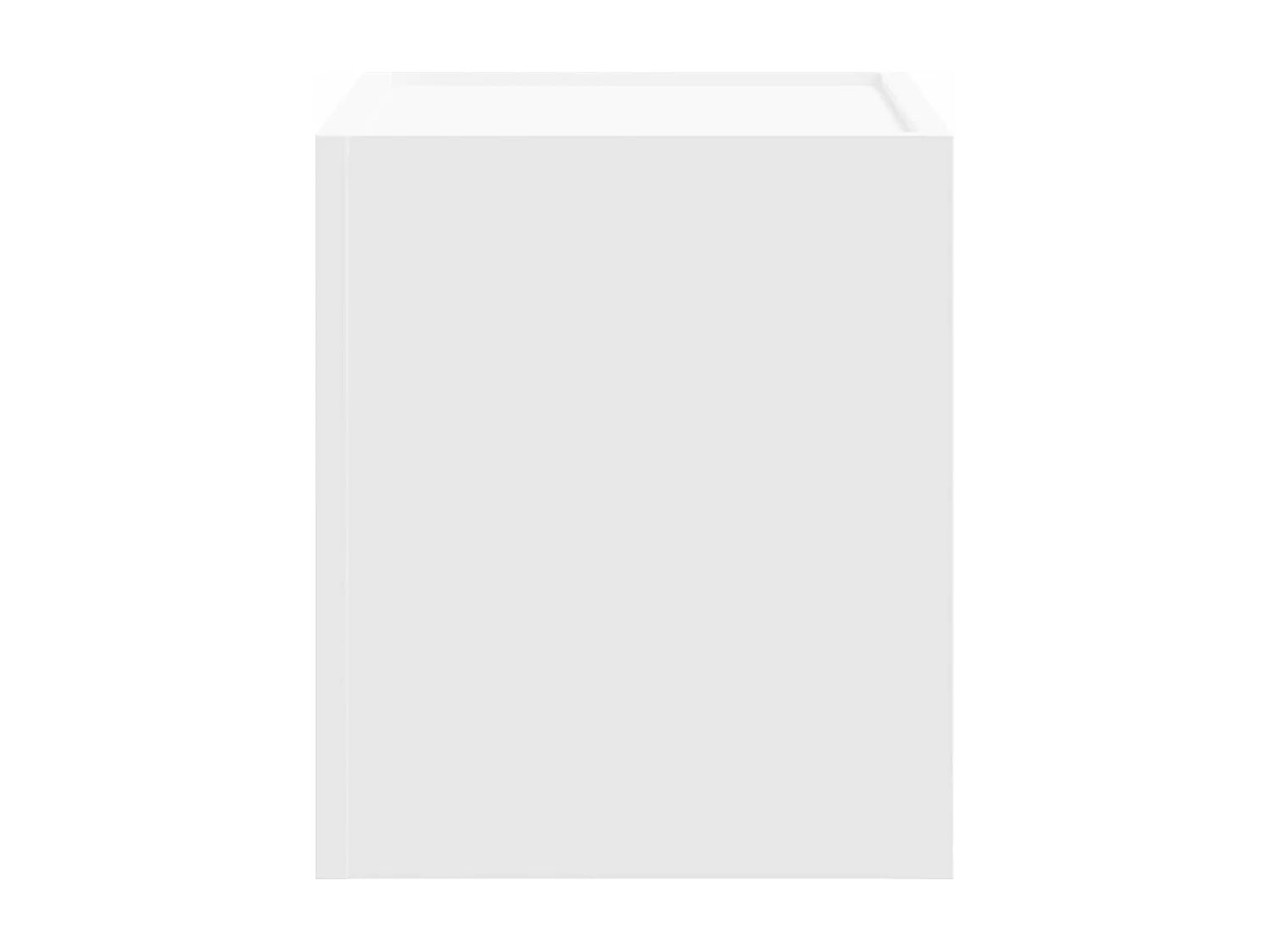 Table de chevet murale blanc 45x30x35 cm FR40085