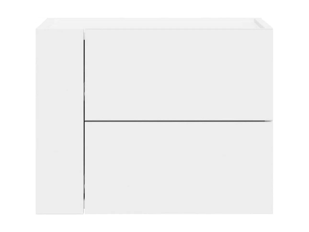 Tables de chevet murales 2 pcs blanc 45x30x35 cm FR17588