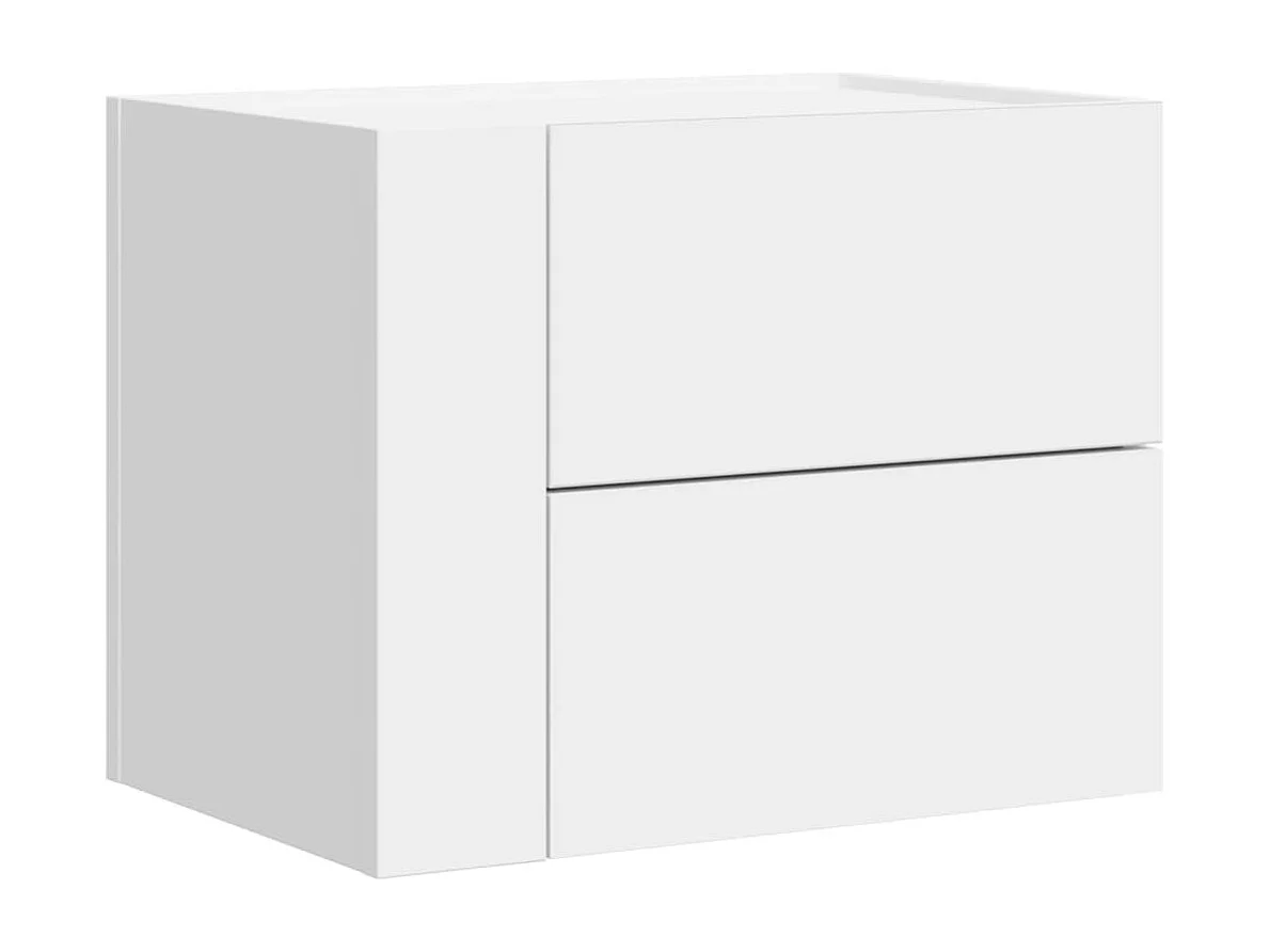 Tables de chevet murales 2 pcs blanc 45x30x35 cm FR17588