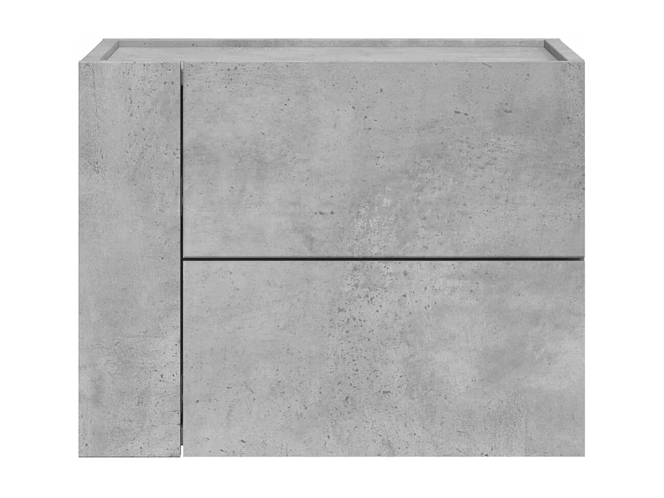 Tables de chevet murales 2 pcs gris béton 45x30x35 cm FR69395