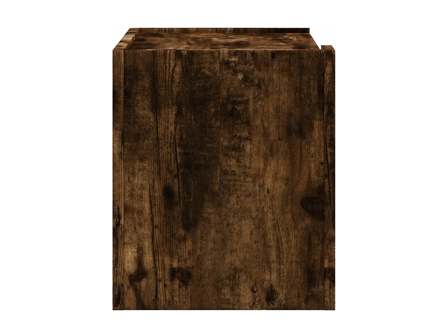 Table de chevet murale chêne fumé 45x30x35 cm FR65892