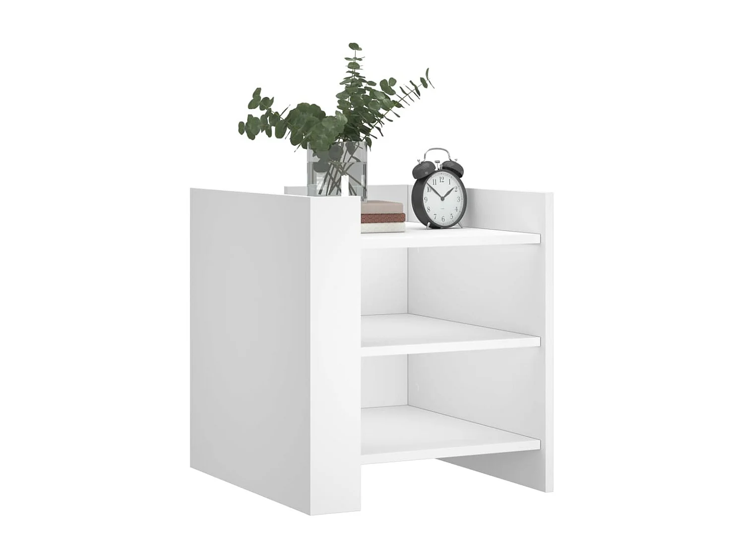 Table de chevet blanc 45x50x50 cm bois d’ingénierie FR15137