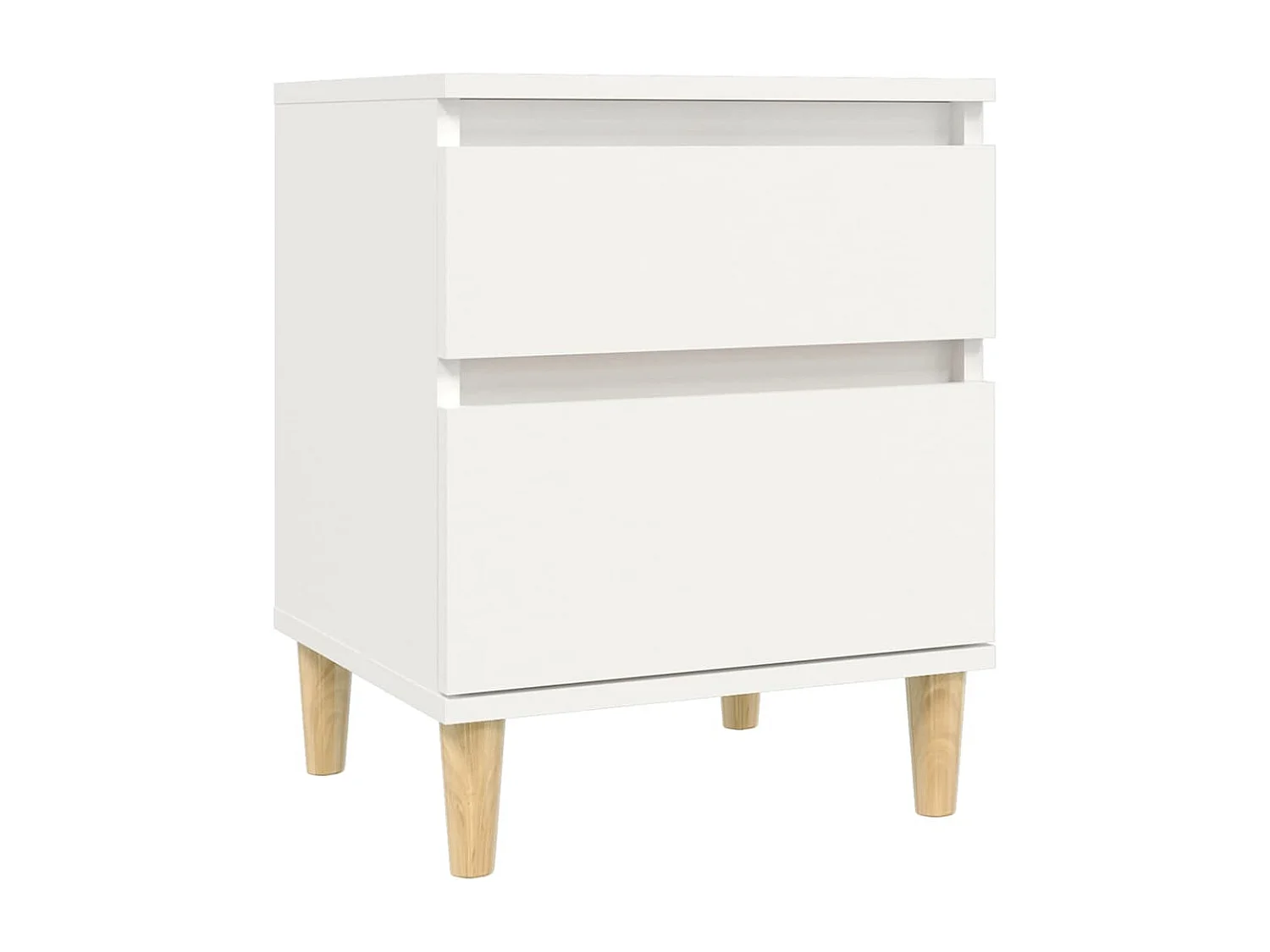 Tables de chevet 2 pcs Blanc 40x35x50 cm FR12946