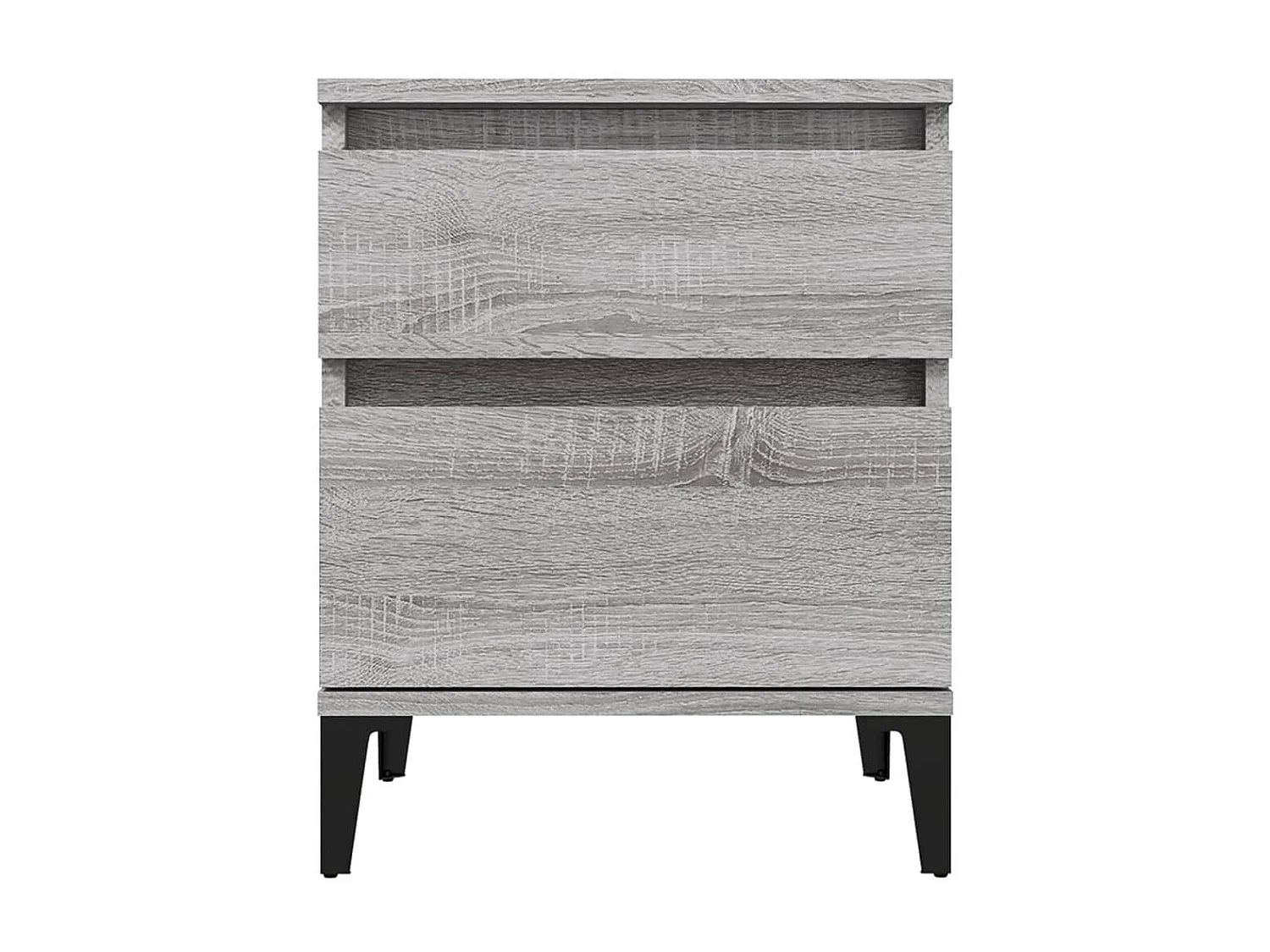 Tables de chevet 2 pcs Sonoma gris 40x35x50 cm FR40811