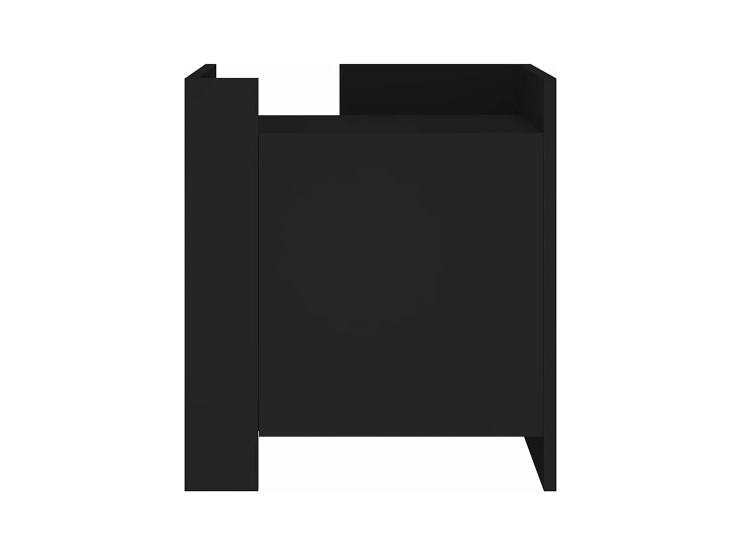 Table de chevet noir 45x50x50 cm bois d’ingénierie FR15264