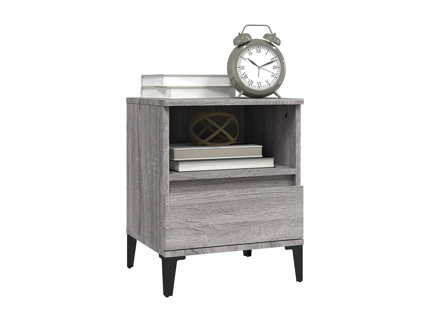 Tables de chevet 2 pcs Sonoma gris 40x35x50 cm FR35645