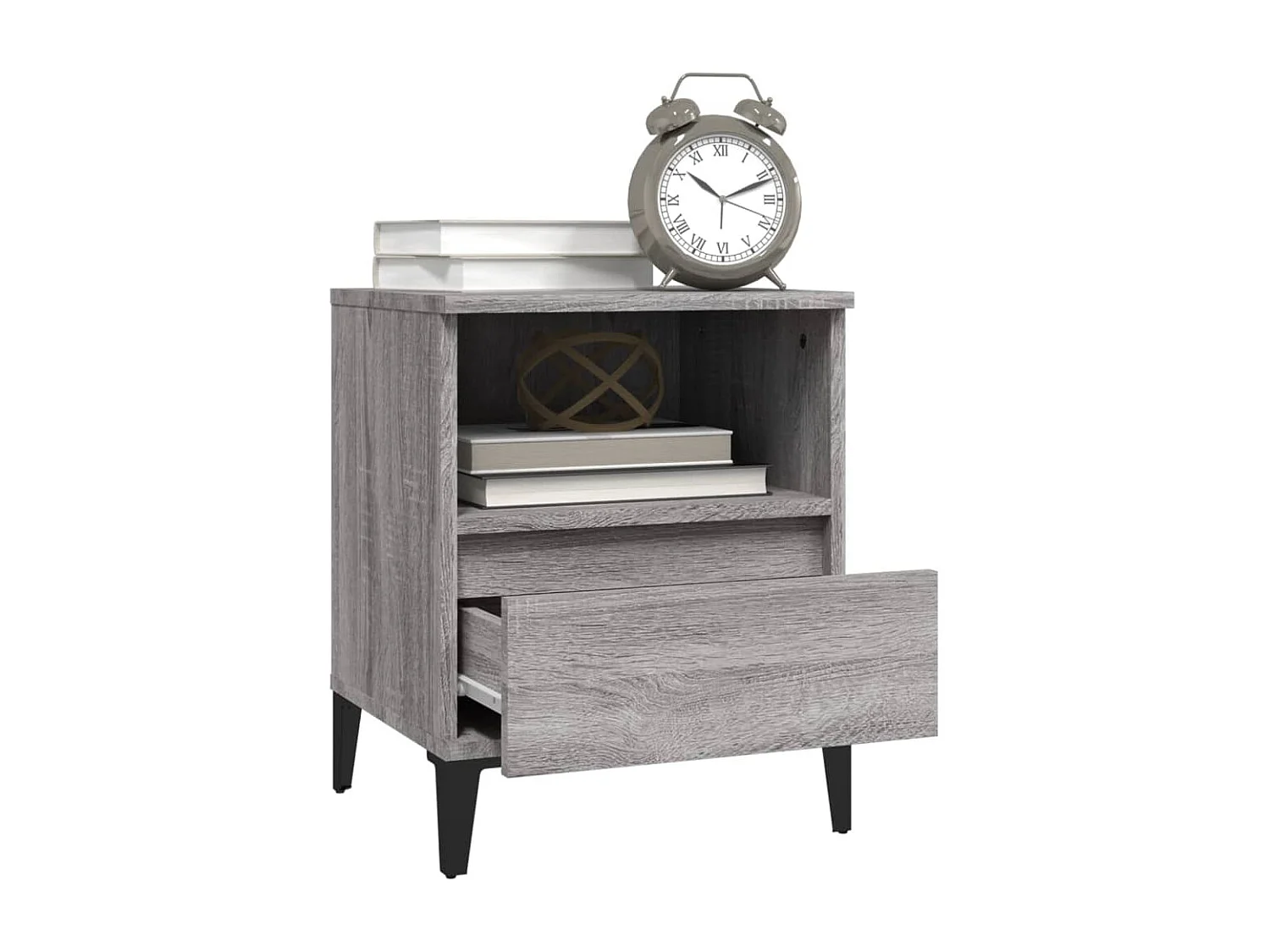 Tables de chevet 2 pcs Sonoma gris 40x35x50 cm FR35645