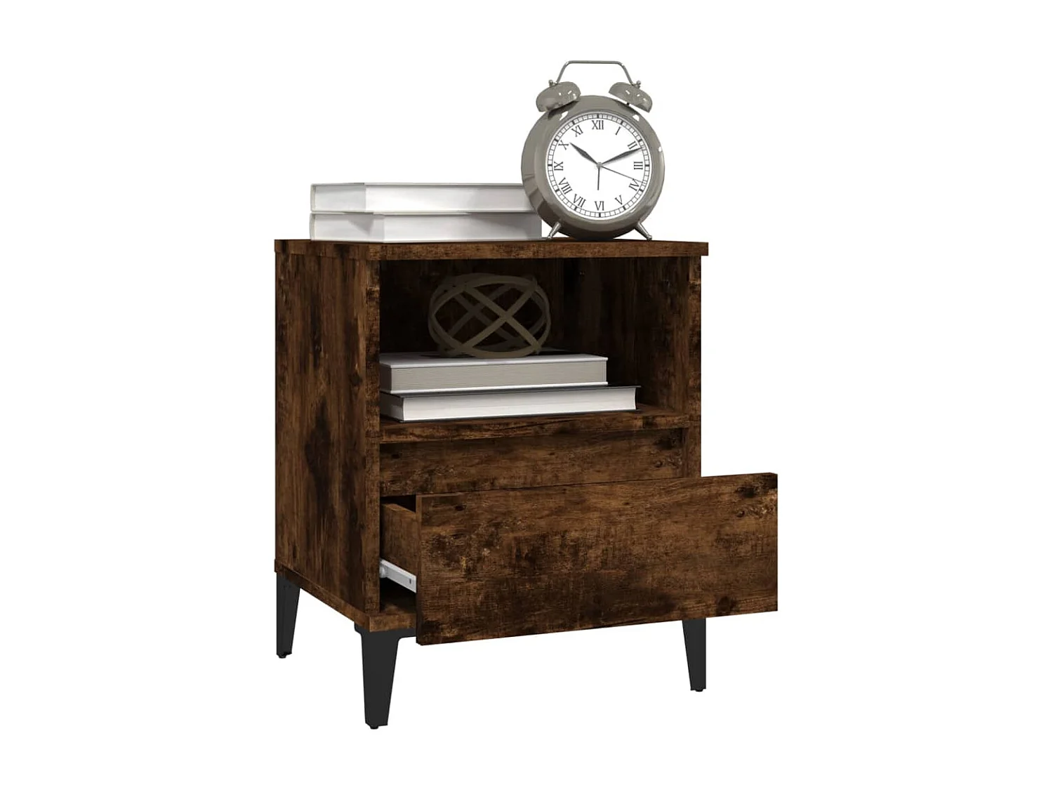 Tables de chevet 2 pcs Chêne fumé 40x35x50 cm FR90497