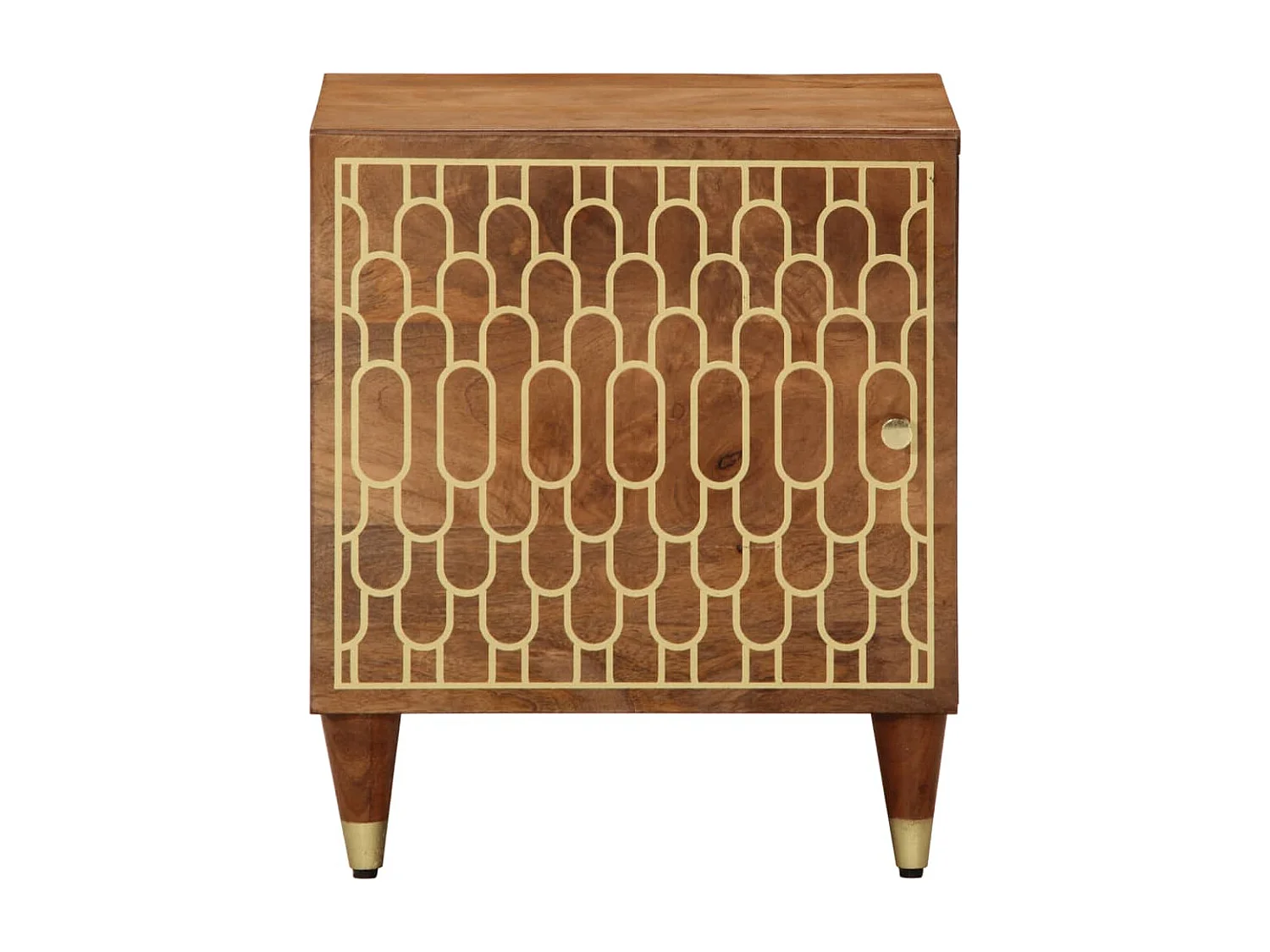 Nachtkastje 40x33x46 cm massief mangohout BE570231