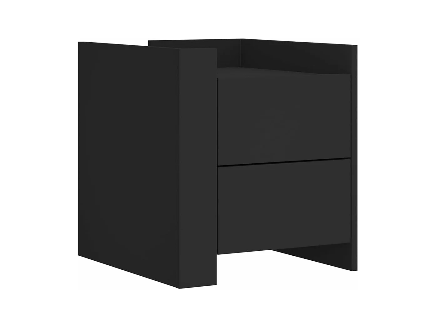 Mesa cabeceira 45x50x50 cm derivados de madeira preto PT184112