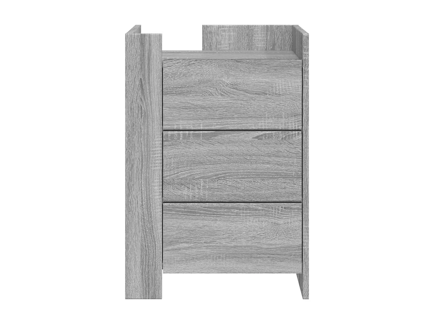 Table de chevet sonoma gris 45x50x65 cm bois d'ingénierie FR13902