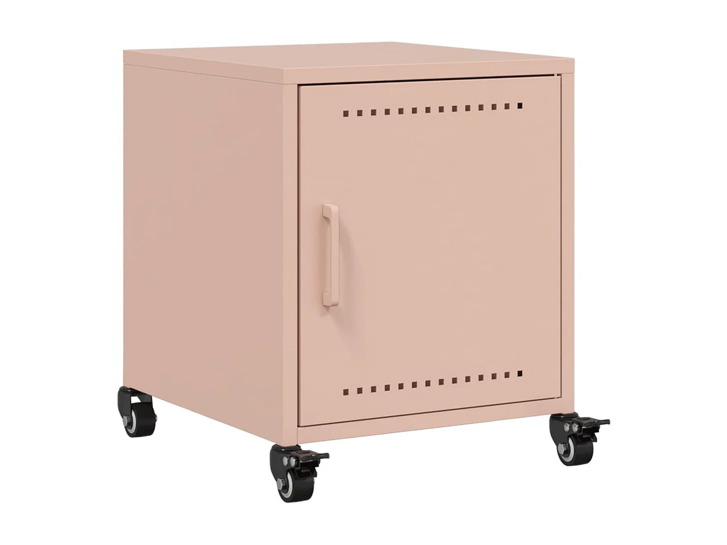 Mesas de cabeceira 2 pcs 36x39x43,5 cm aço rosa PT994276