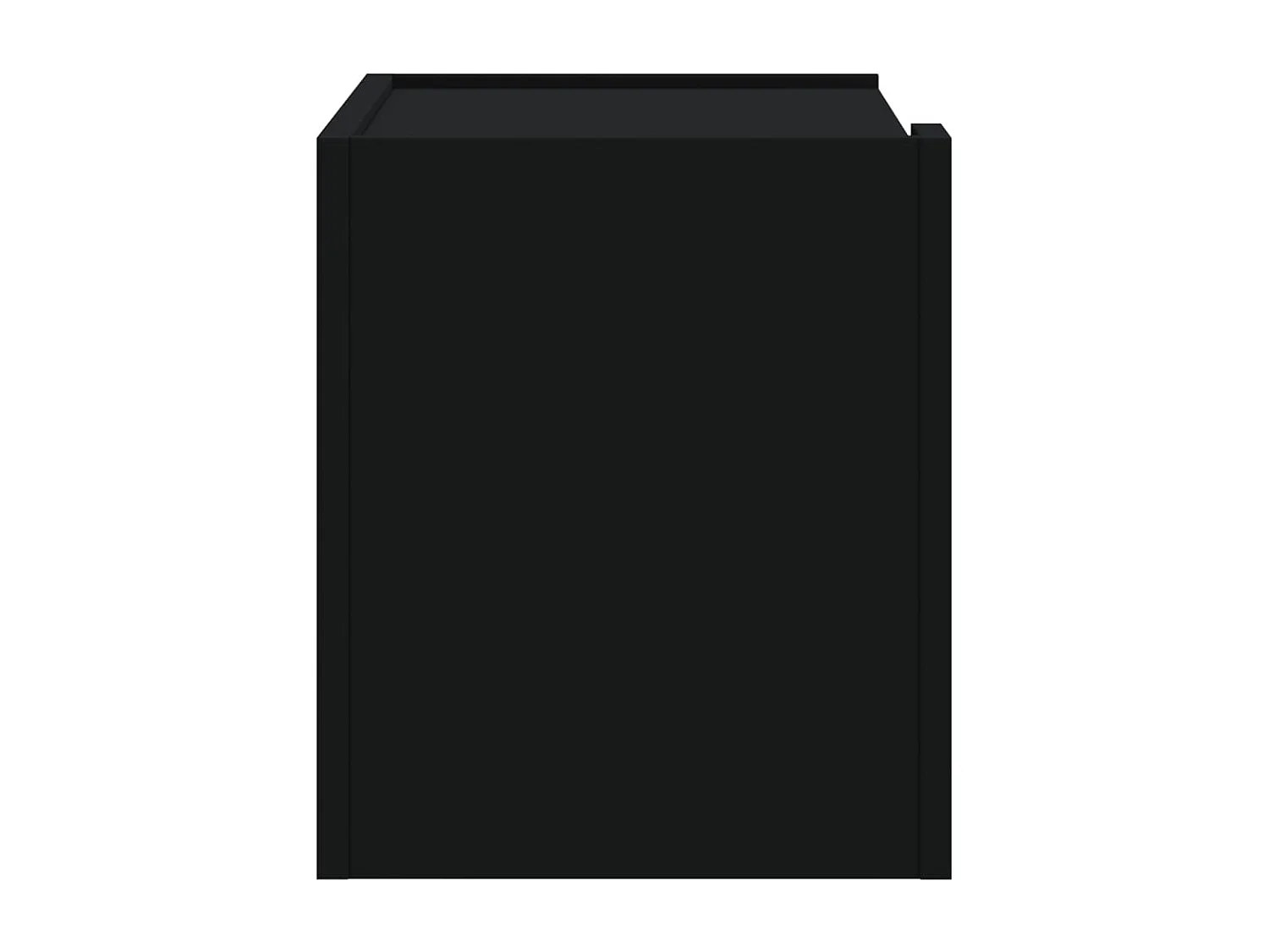 Table de chevet murale noir 45x30x35 cm FR72350