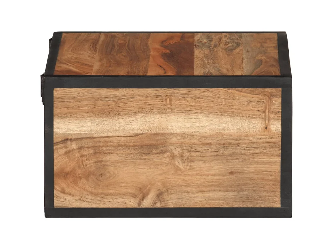 Table de chevet murale 35x35x20 cm bois massif d'acacia FR44018