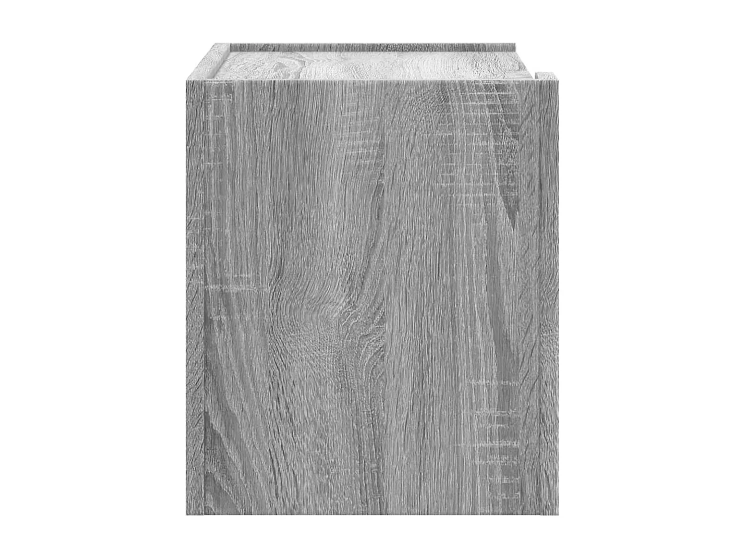 Mesita de noche de pared color gris Sonoma 45x30x35 cm ES499648