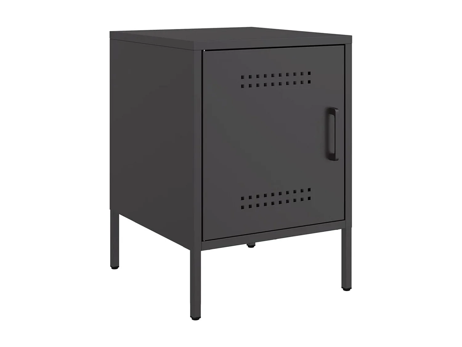 Tables de chevet 2 pcs noir 36x39x50,5 cm acier FR60166