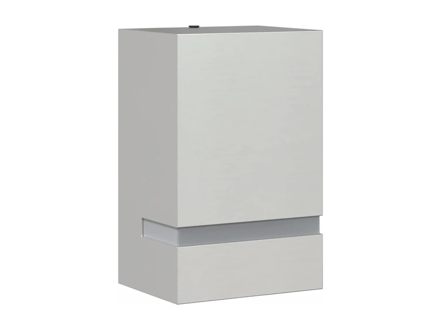 Applique murale d'extérieur argenté acier inoxydable FR731188