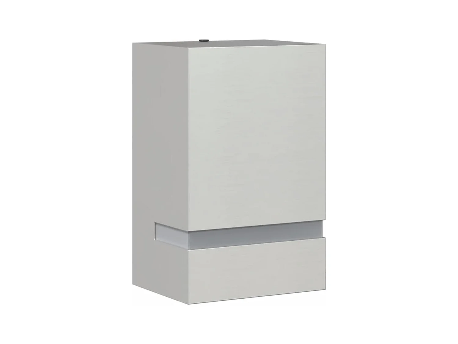 Applique murale d'extérieur argenté acier inoxydable FR731188