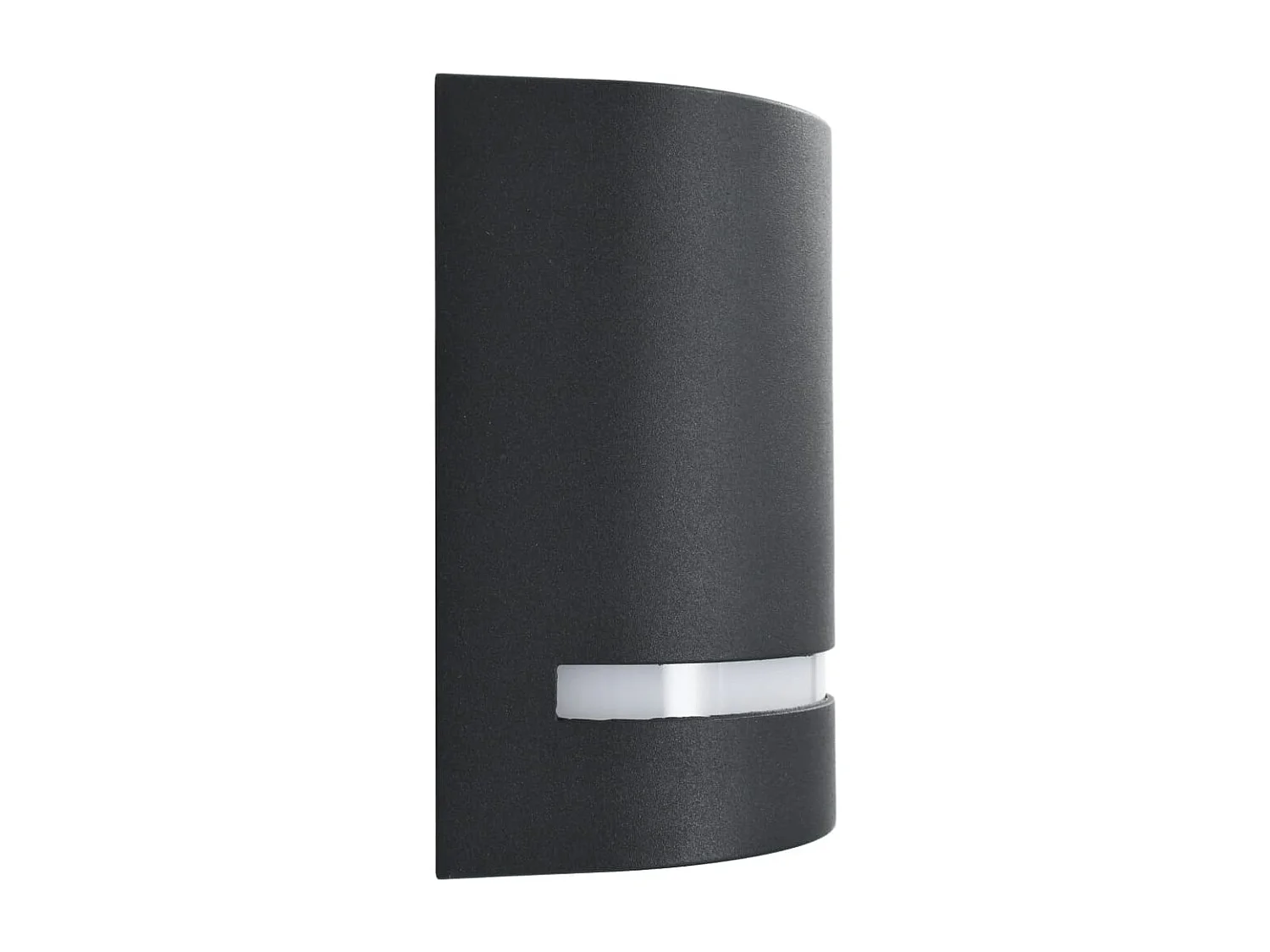 Lámparas de pared de exterior 2 uds 35 W negro semicircular ES266721