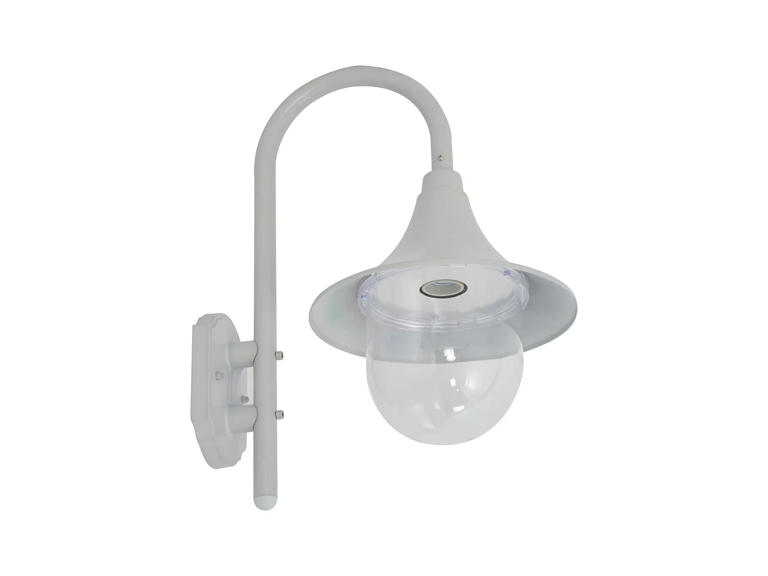 Applique murale de jardin E27 120 cm Aluminium Blanc FR126608