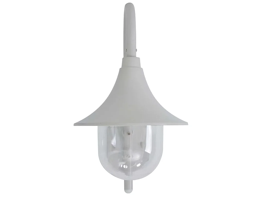 Candeeiro de parede para jardim E27 42 cm alumínio branco PT469673